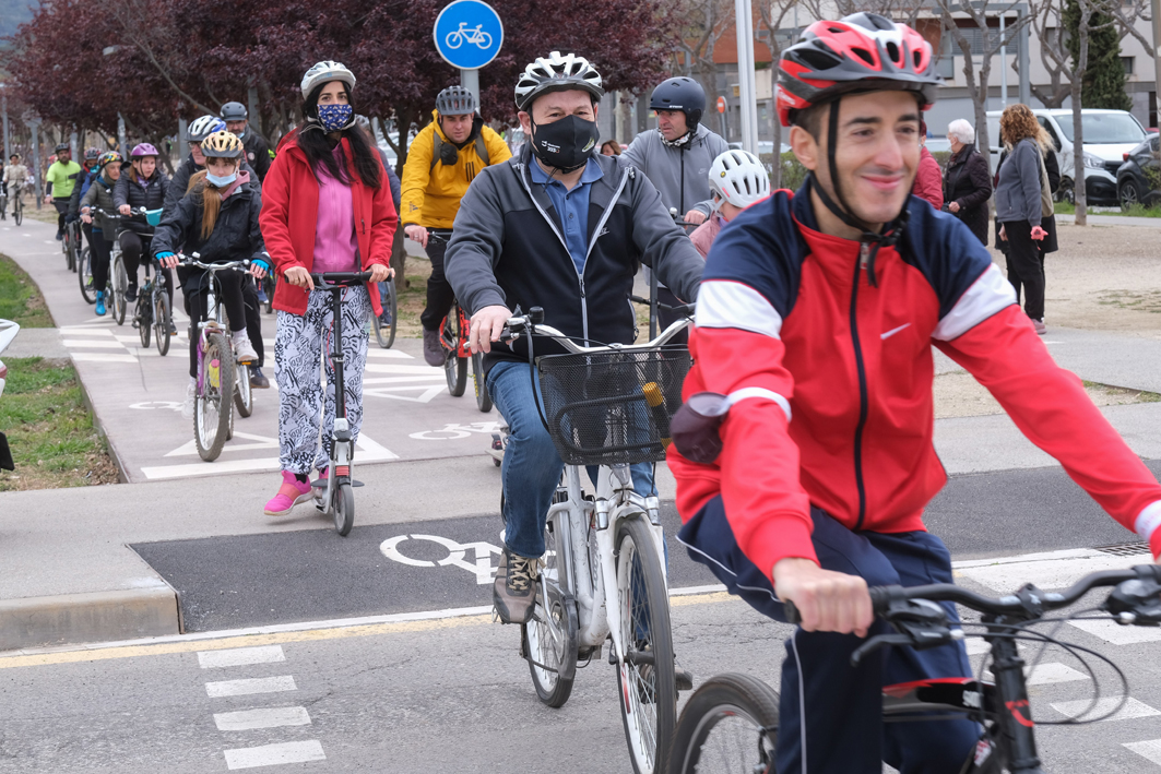 Carril bici renovat del parc de la Riera, de més de 2,7 km