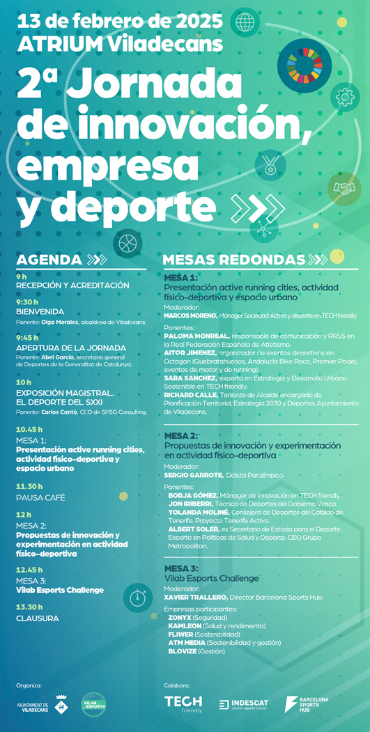 Atrium Viladecans acollirà la Jornada sobre Innovació, Empresa i Esport el 13 de febrer