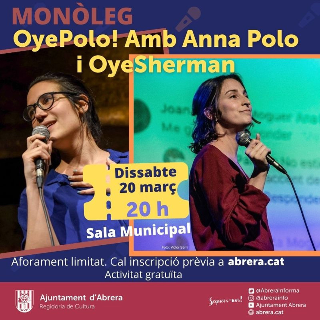 A Abrera reactivem la cultura! No us perdeu 'OyePolo!'