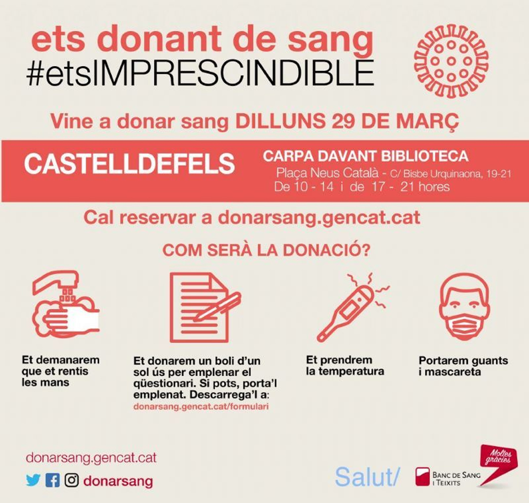 29 de marzo una nueva campaña de donación de sangre