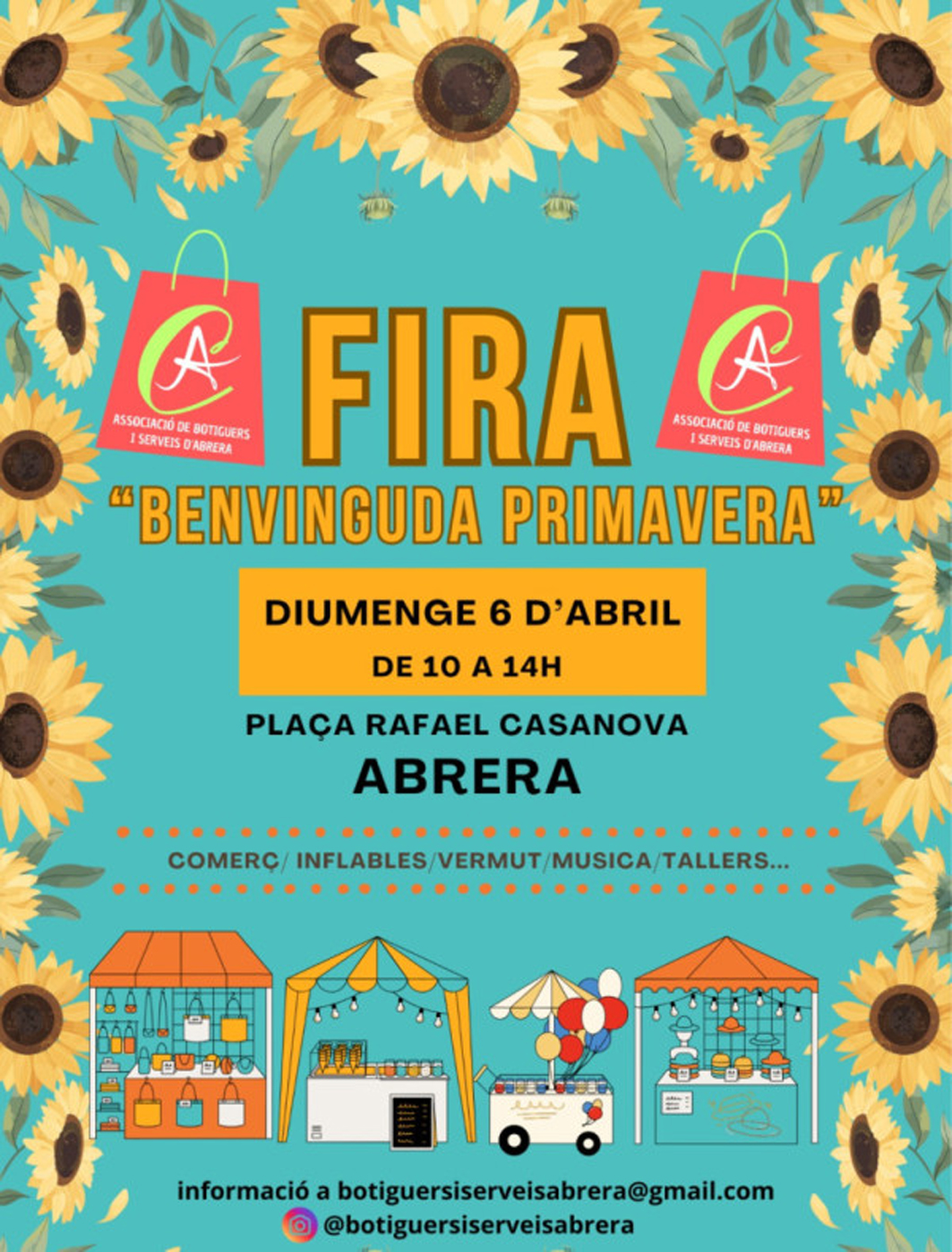 L'Associació de Botiguers i Serveis organitza la fira de comerç 'Benvinguda Primavera'