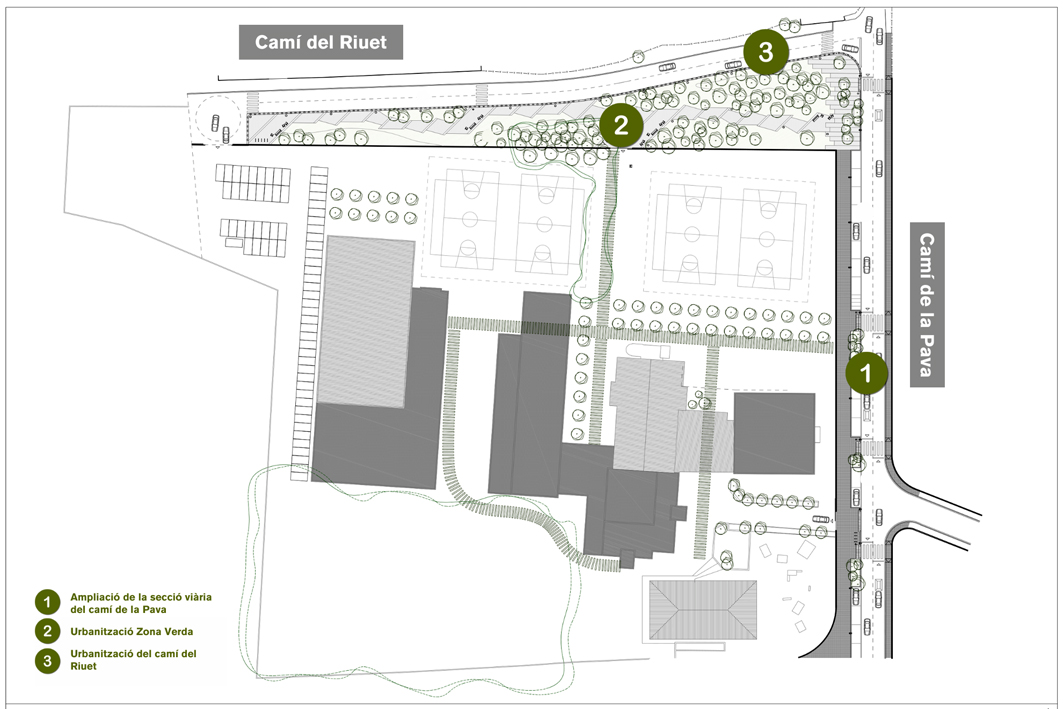 Un nou parc i millora de la mobilitat amb la urbanització del Camí de la Pava i el Camí del Riuet
