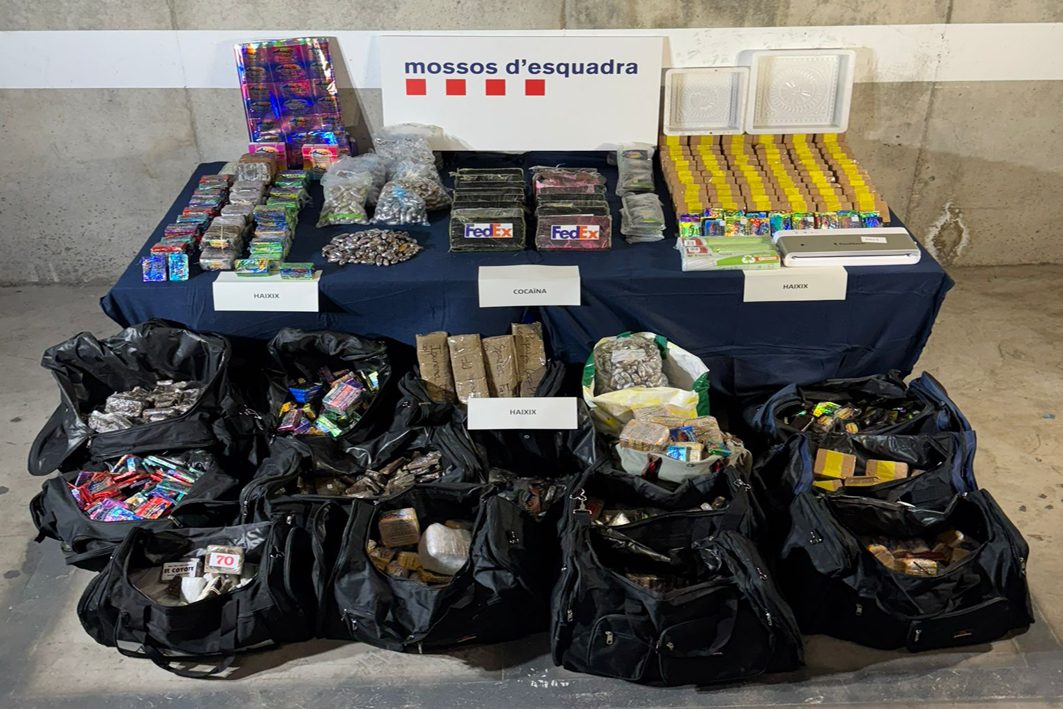 Els Mossos d’Esquadra detenen dos homes i desmantellen un punt d’emmagatzematge de droga