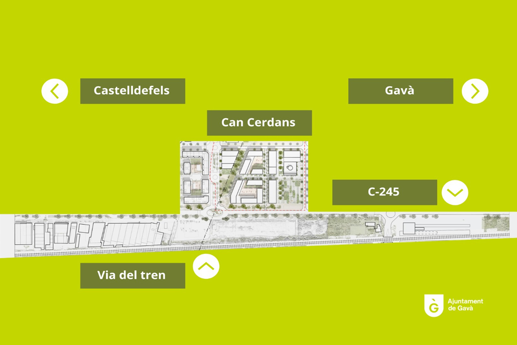 Gavà guanyarà 177 habitatges protegits més a l'àmbit de Can Cerdans